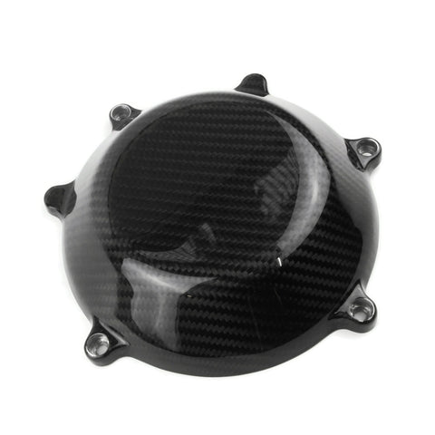 Ducati 100% Carbon Trocken Kupplungsdeckel Geschlossen Köper Glänzend.