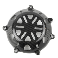 Ducati 100% Carbon Trocken Kupplungsdeckel Köper Offen Twill Glänzend..