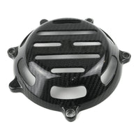 Ducati 100%  Carbon Trocken Kupplungsdeckel Offen Köper Koper Glänzend