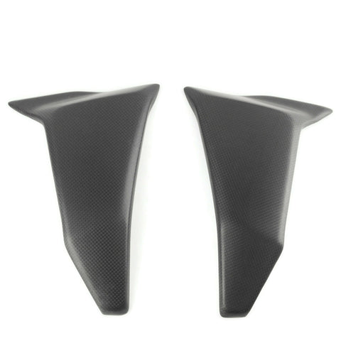 ducati hypermotard 950 carbon-kuhlerverkleidung cache radiateur radiator covers matt satin 