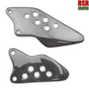 Kawasaki ZX10R ZX10-R 04-05 100% Carbon Fersenschutz  Heel Plates Repose pieds 1 